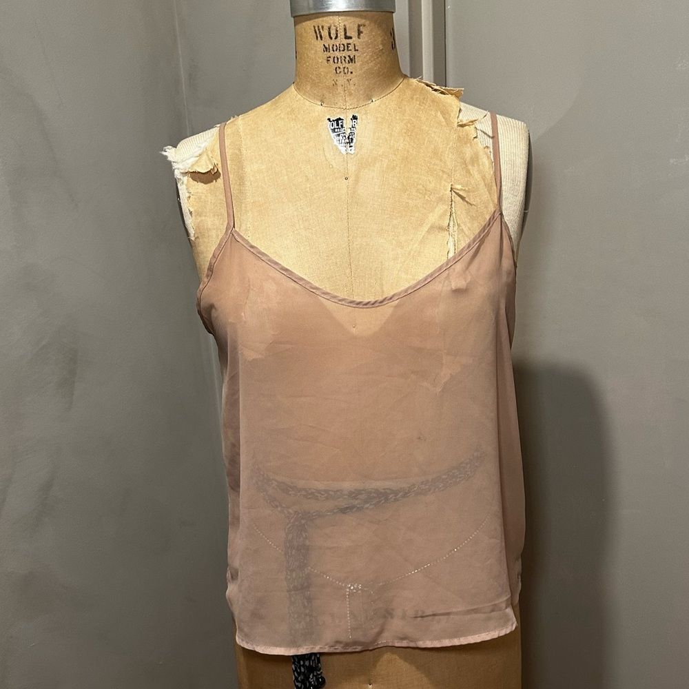 Vintage American Apparel Nude Tank